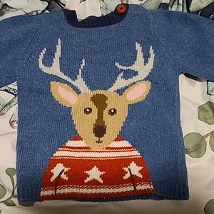 Baby boden reindeer Christmas sweater